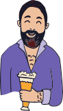 man with beer